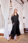 Arias Closet %100 Viskon Dantelli ve Dekolteli Saten Sabahlık Takımı