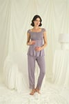 Arias Closet Dantelli Önü Düğmeli Hamile Lohusa 3'lü Pijama Takımı