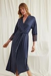 Arias Closet Dantelli ve Kuşaklı Sabahlık