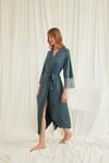 Arias Closet Dantelli ve Kuşaklı Sabahlık