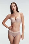 Arias Closet Destekli Balenli Kaplı Dantel Detaylı Sütyen Slip İç Çamaşırı Takımı