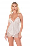 Arias Closet Ekru Jakarlı Bodysuit Gecelik