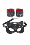 Arias Closet Maske Ve Kelepçe Deri Harness Fantezi Set