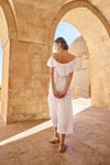 Arias Closet Pamuklu Kayık Yakalı Elbise