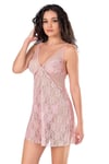 Arias Closet Pembe Kısa Tül Gecelik