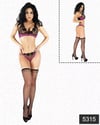 Arias Closet Saten Dantelli Fantazi Çorap Sütyen Tanga Set