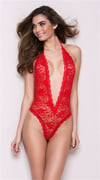 Arias Closet Sırt Ve Göğüs Dekolteli Kırmızı Babydoll