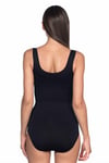 Arias Closet Siyah MI Emay 1924 Soft Kalın Askıllı Çıtçıtlı Body