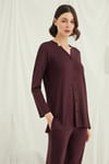 Arias Closet Uzun Kollu Boydan Düğmeli V Yaka Pijama Takımı