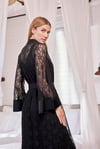 Arias Closet Uzun Kollu Dantelli ve Kuşaklı Sabahlık