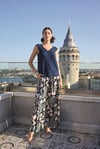 Arias Closet Yaprak Desenli ve Dantelli 3'lü Pijama Takımı