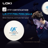 LOKİ LJK İTTF ONAYLI 3 YILDIZLI MAÇ TOPU 6'LI KUTU