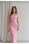 AROW Maxi Elbise PEMBE