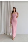 AROW Maxi Elbise PEMBE