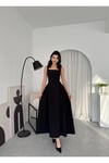 CARREL Maxi Kaliteli Elbise Siyah