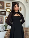 LALİNA BAĞLAMA DETAYLI MAXİ ELBİSE Siyah