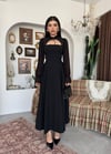 LALİNA BAĞLAMA DETAYLI MAXİ ELBİSE Siyah