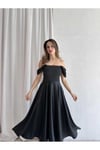 MARX Midi Elbise Siyah