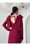 MAXI ALYA ELBİSE Bordo