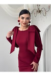 MAXI ALYA ELBİSE Bordo