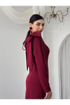 MAXI ALYA ELBİSE Bordo