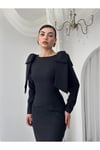 MAXI ALYA ELBİSE Siyah