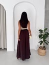 MİRELLA ELEGANT BOL PAÇA PANTOLON Bordo