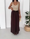 MİRELLA ELEGANT BOL PAÇA PANTOLON Bordo