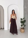 MİRELLA ELEGANT BOL PAÇA PANTOLON Bordo