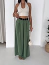 MİRELLA ELEGANT BOL PAÇA PANTOLON Haki