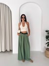 MİRELLA ELEGANT BOL PAÇA PANTOLON Haki