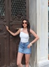 NOVA TEK OMUZ AKSESUARLI BLUZ beyaz