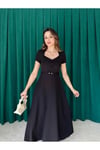 RAZİANA Midi Elbise Siyah
