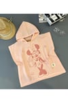 %100 PAMUKLU MÜSLİN KUMAŞ MINNIE BASKILI UNİSEX PAREO-PANÇO BANYO HAVLU