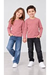 Babito %100 Pamuk Unisex Çocuk Bisiklet Yaka Uzun Kollu Basic Badi 2-10 Yaş