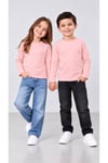 Babito %100 Pamuk Unisex Çocuk Bisiklet Yaka Uzun Kollu Basic Badi 2-10 Yaş