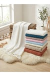 Bebek- Çocuk %100 Pamuk Yumuşak 4 Katlı Püsküllü Müslin Bebek Battaniye 100X120