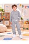 Çocuk & Bebek Unisex Bisiklet Yaka Şardonlu Kışlık Sweatshırt Kreş Eşofman Takımı 3-8 YAŞ