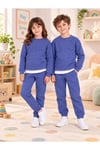 Çocuk & Bebek Unisex Bisiklet Yaka Şardonlu Kışlık Sweatshırt Kreş Eşofman Takımı 3-8 YAŞ