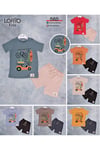 Compact süprem t-shirt bisiklet desen keten şort bebek