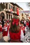 Kadın Çocuk Uzun Boy Ay Yıldız ve Atatürk İmzalı Fiyonk Otomatik Toka 23 Nisan 19 Mayısa Özel