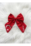 Kadın Çocuk Uzun Boy Ay Yıldız ve Atatürk İmzalı Fiyonk Otomatik Toka 23 Nisan 19 Mayısa Özel