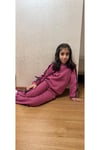 Kız Çocuk Yanları Şeritli Fiyonk Detaylı İkili Eşofman Takımı 2-10 YAŞ (lori kids)