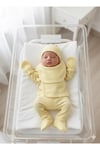 LORİO Unisex Yenidoğan Hastane Çıkışı 5’li Set %100 Pamuk Çıtçıtlı Waffle Bebek Takımı