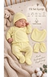 LORİO Unisex Yenidoğan Hastane Çıkışı 5’li Set %100 Pamuk Çıtçıtlı Waffle Bebek Takımı