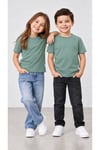 Unisex Kız Erkek Çocuk Düz Badi Kısa Kolu Bisiklet Yaka 2-10 Yaş