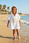 Unisex Kız-Erkek Çocuk Müslin kumaş Happy Baskılı Pareo