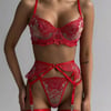 Red Jartiyer Set