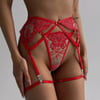 Red Jartiyer Set
