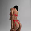 Red Jartiyer Set